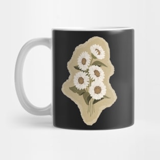 vintage flower sticker Mug